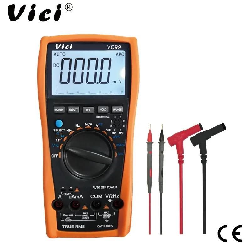 ڵ   VICI VC99  Ƽ DC AC ڵ  DMM µ  跮 ĿнϽ  ̿, 3 1000V